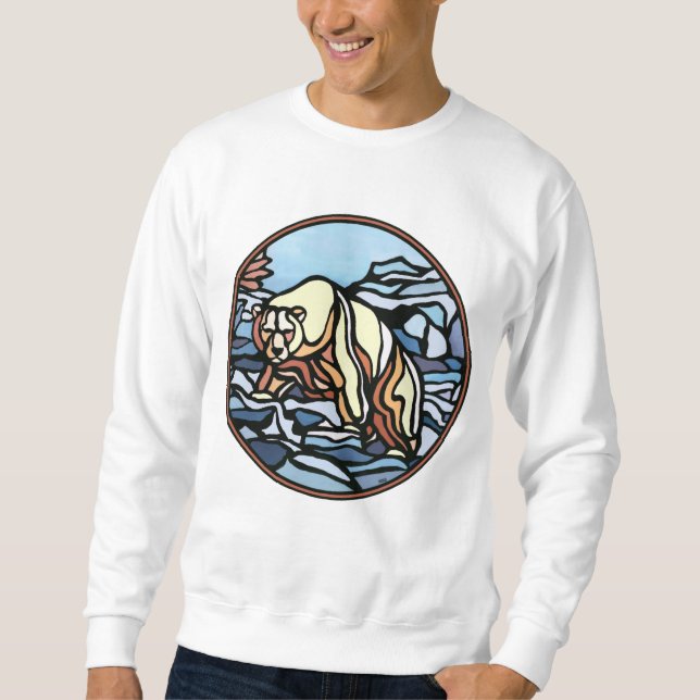 Bear Art Sweatshirt Unisex Native Bear Shirts (Front)