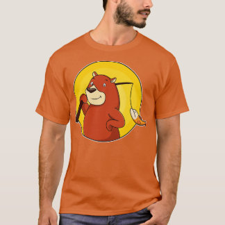 Bear as Angler with Fish 2 T-Shirt