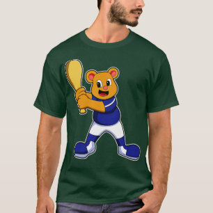 Bear as Batter at Baseball T-Shirt