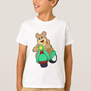 Bear as Biker with Scooter.PNG T-Shirt