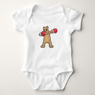 Bear as Boxer at Boxing & Hip Hop Dance Dab Baby Bodysuit