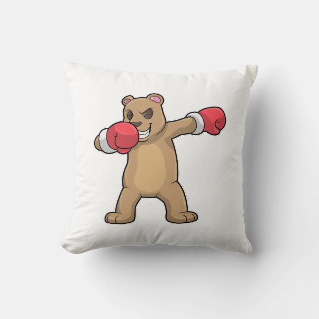 Bear as Boxer at Boxing & Hip Hop Dance Dab Cushion (Front)
