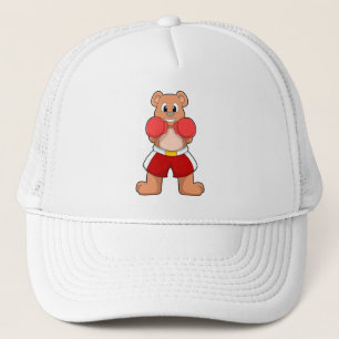 Bear as Boxer with Boxing gloves Trucker Hat