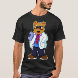 Bear as Doctor with Stethoscope T-Shirt
