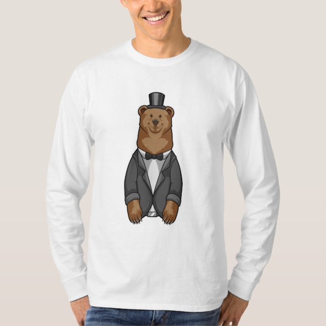 Bear as Groom with Jacket T-Shirt (Front)