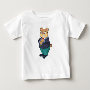 Bear as Groom with Suit Baby T-Shirt