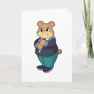 Bear as Groom with Suit Card