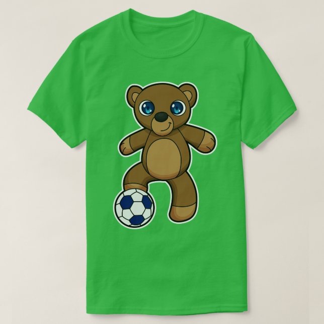 Bear as player with ball T-Shirt (Design Front)