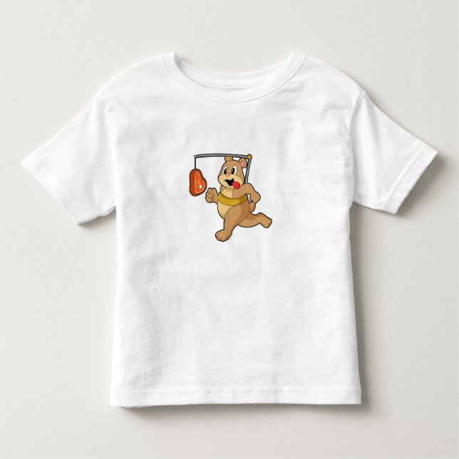 Bear as Runner Toddler T-Shirt (Front)