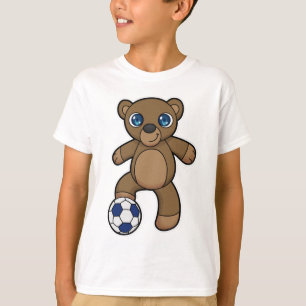 Bear as Soccer player with Soccer ball T-Shirt