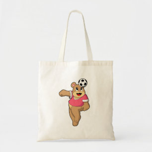 Bear as Soccer player with Soccer.PNG Tote Bag