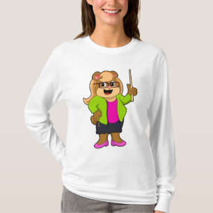 Bear as Teacher with Glasses T-Shirt