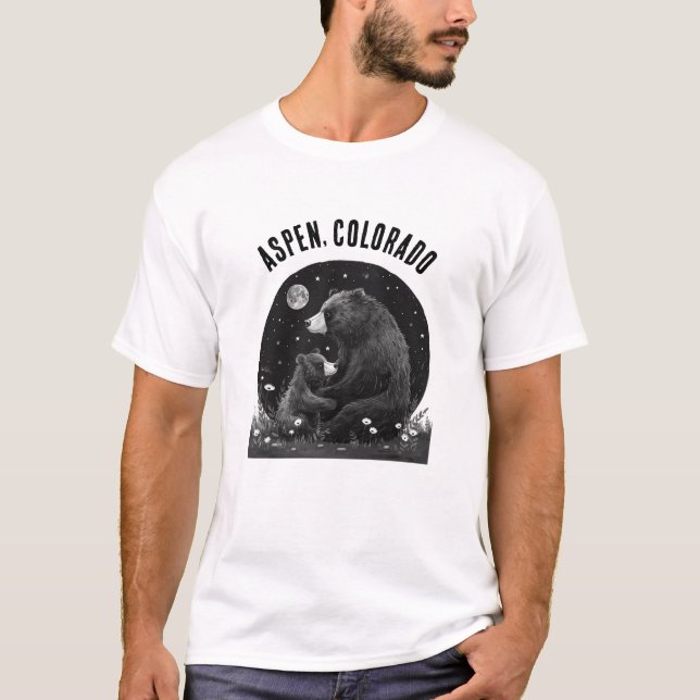 Bear Aspen Colorado Mens Tshirt  (Front)