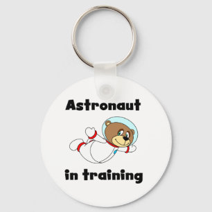 Bear Astronaut in Training Tshirts and Gifts Key Ring