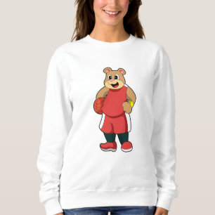 Bear at Basketball Sports Sweatshirt