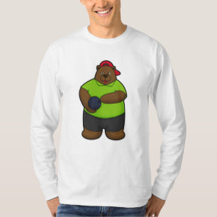 Bear at Bowling with Bowling ball T-Shirt