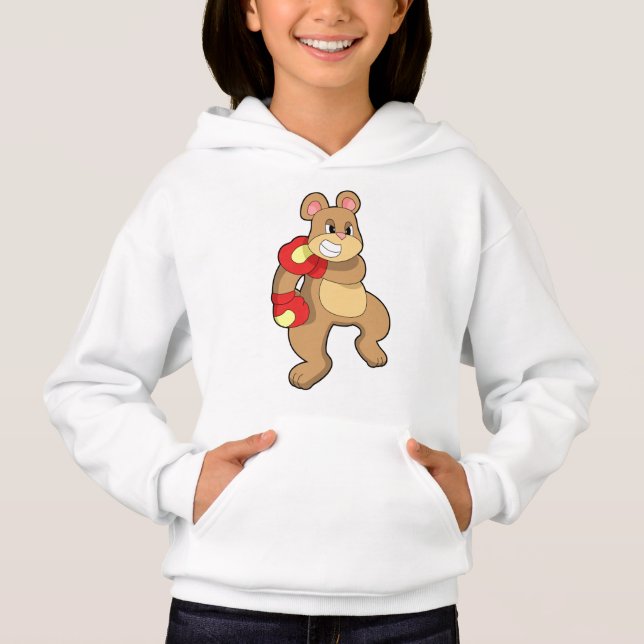 Bear at Boxing with Boxing gloves (Front)