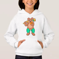 Bear at Cricket with Cricket bat