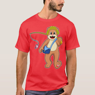 Bear at Fishing with Fishing rod 1 T-Shirt