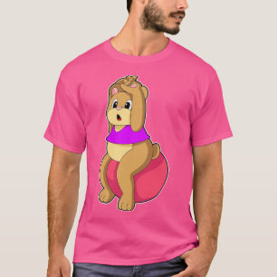 Bear at Fitness with Exercise ball T-Shirt