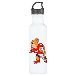 Bear at Football Sports 710 Ml Water Bottle