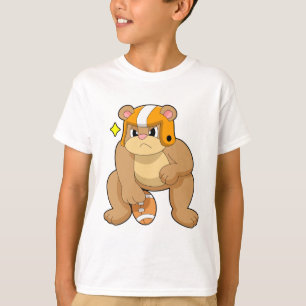 Bear at Football Sports T-Shirt