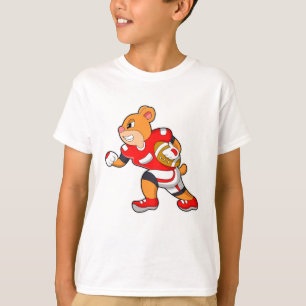 Bear at Football Sports T-Shirt