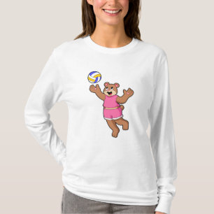 Bear at Volleyball Sports T-Shirt