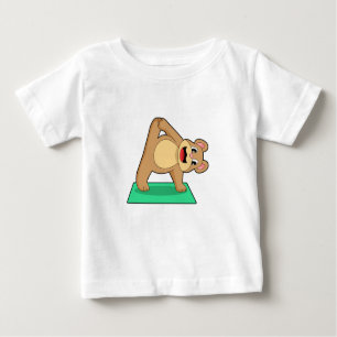 Bear at Yoga Fitness Baby T-Shirt