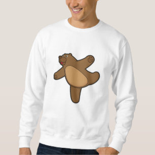 Bear at Yoga Stretching exercise Sweatshirt