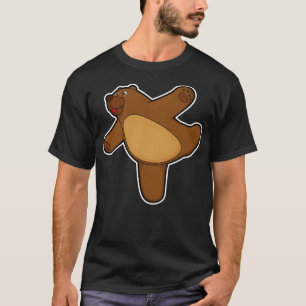 Bear at Yoga Stretching exercise T-Shirt