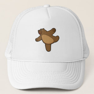 Bear at Yoga Stretching exercise Trucker Hat