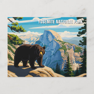 Bear at Yosemite National Park Postcard