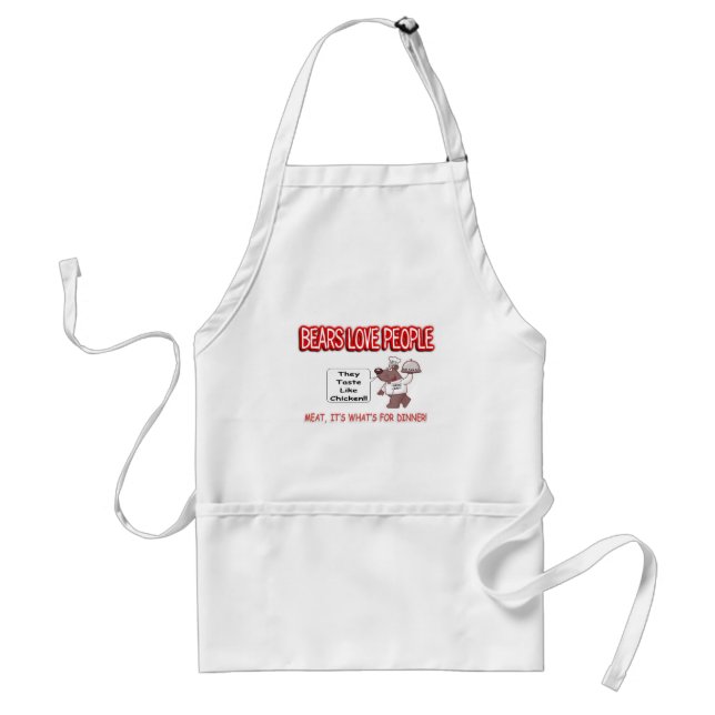 Bear Aware Humour Standard Apron (Front)