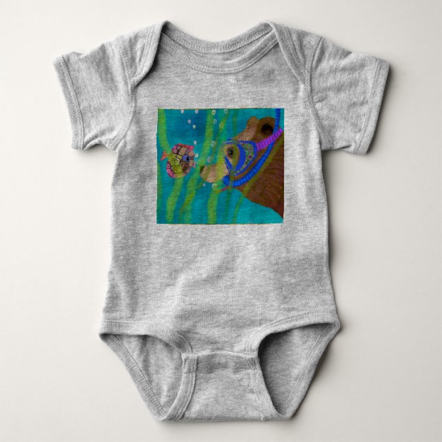 Bear Baby One-piece Bodysuit (Front)