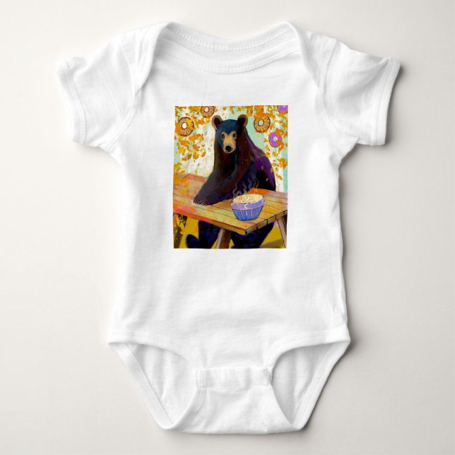 Bear Baby Onsie Baby Bodysuit (Front)