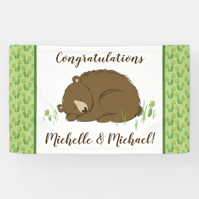 Bear Baby Shower Banner (Horizontal)