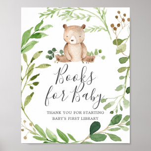 Bear Baby Shower Books For Baby Sign