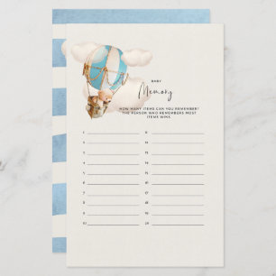 Bear Baby Shower Game - Baby Memory