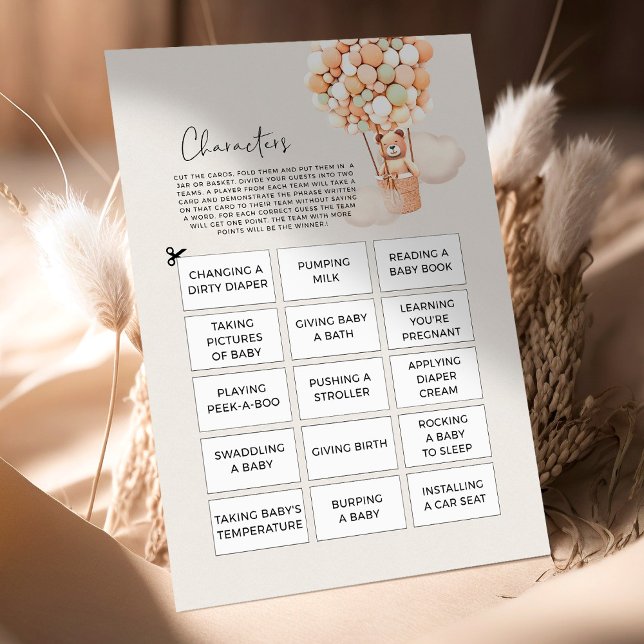 Bear Baby Shower Game - Characters (Creator Uploaded)