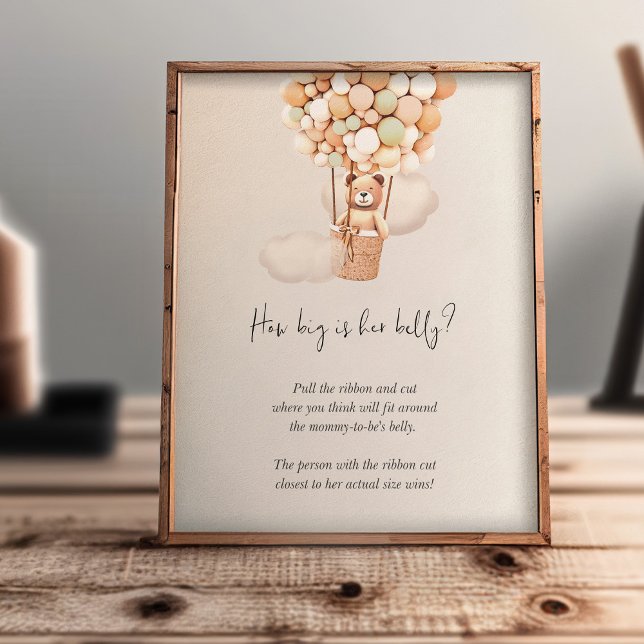 Bear Baby Shower Game - How Big Is Her Belly? (Creator Uploaded)