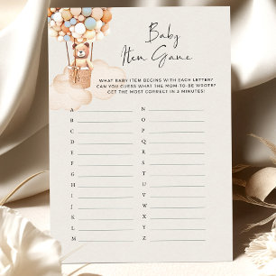 Bear Baby Shower Game Item Game