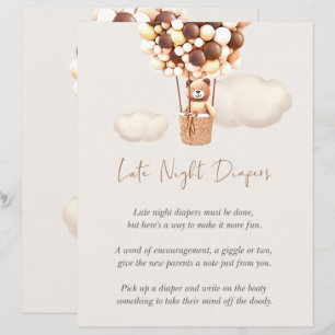 Bear Baby Shower Game - Late Night Diapers