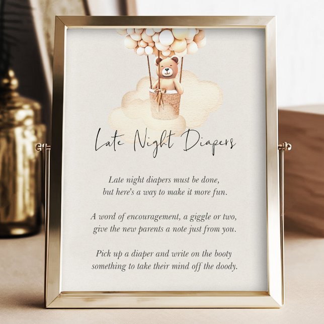 Bear Baby Shower Game Late Night Diapers (Creator Uploaded)