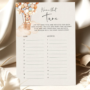 Bear Baby Shower Game - Name That Tune!