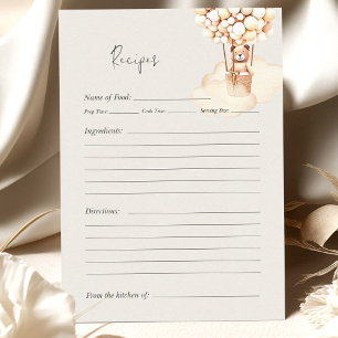 Bear Baby Shower Game Recipes