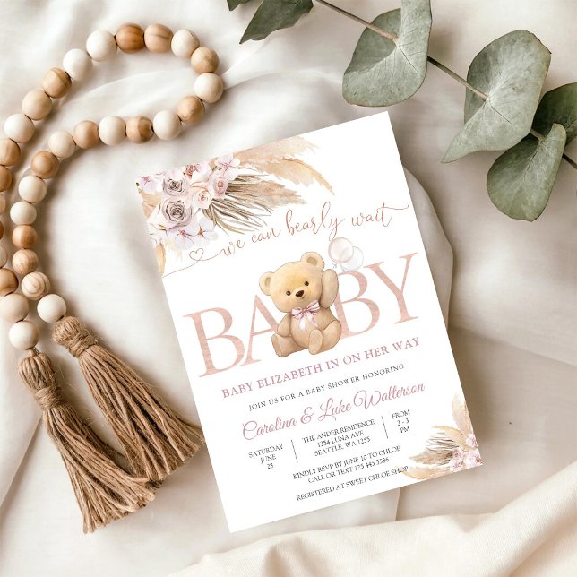 Bear Baby Shower Invitation (Creator Uploaded)