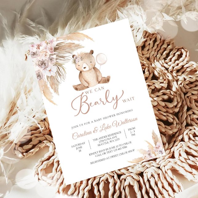 Bear Baby Shower Invitation (Creator Uploaded)
