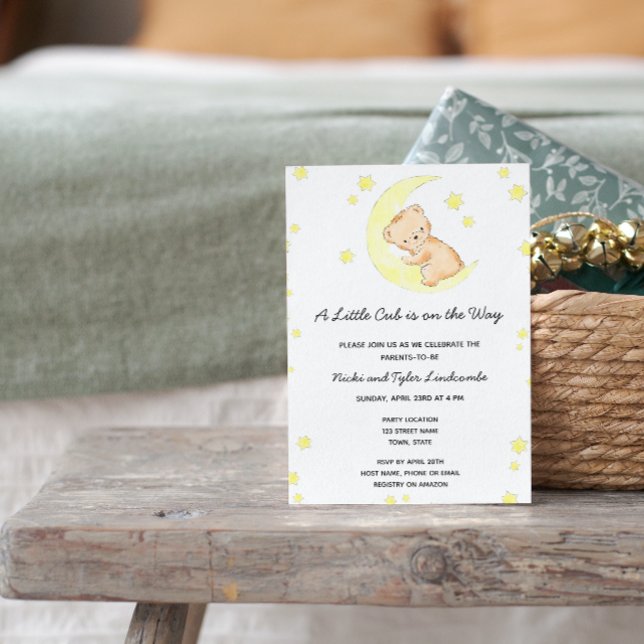 Bear Baby Shower Invitation (Creator Uploaded)