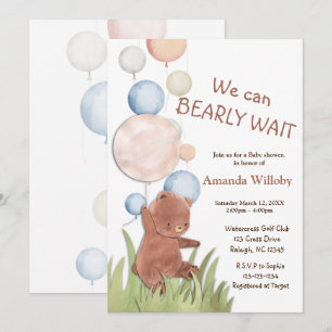 Bear Baby Shower Invitation